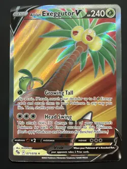 Alolan Exeggutor V (Full Art) 071/078 Pokemon GO Holo - Image 1