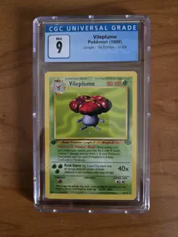 Cgc 9 Vileplume (1st Edition) Jungle 31/64 Pokemon Card WoTC - Image 1