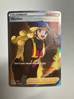 Pokemon Worker (Full Art) 195/195 Swsh12: Sword & Shield - Silver Tempest Holo - Image 1