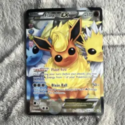 Pokemon Flareon EX Full Art Ultra Rare RC6/RC32 Generations HP 170 - Image 1