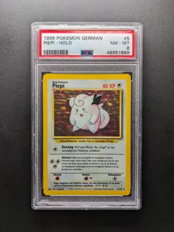 1999 Pokemon PIEPI - 5/102 - Holo - Base Set DE - PSA 8 - Image 1