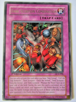 Yugioh! Dark Scorpion Combination Dcr-098 1st Edition Rare Moderate Play!! - Image 1