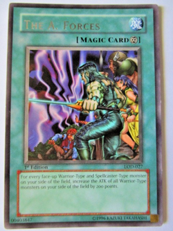 Yugioh! The A. Forces Lod-027 1st Edition Rare Light Play!! - Image 1