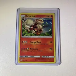 Arcanine 22/149 Holo Rare Sun & Moon Pokemon Card NM - Image 1
