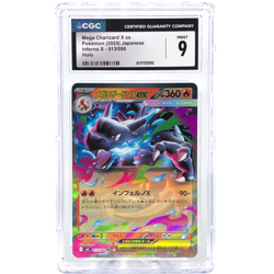 CGC 9 Pokemon Card Charizard Ex 013/080 SR M2 Japanese Karte [9] - Image 1