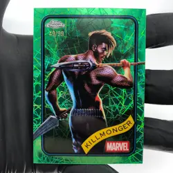 Marvel Card Killmonger 34 Green /99 Holo Topps Chrome 2025 [NM] - Image 2