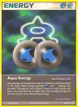 Aqua Energy 86/95 Team Magma vs Team Aqua Pokemon Card LP - Image 1