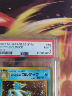 Pokemon Card Misty's Golduck Entoron Vintage Japanese Gym heroes 1998 PSA 9 - Image 4