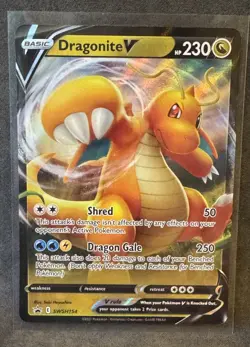 Dragonite V SWSH154 SWSH Promo Card Holo Pokemon TCG Near Mint - Image 1