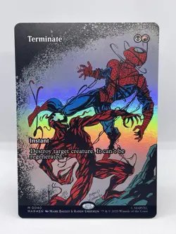 Magic The Gathering Terminate (Borderless) - Marvel Universe Eternal-Legal Foil - Image 1