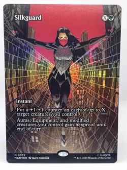 Magic The Gathering - Silkguard (Borderless) Marvel Universe Eternal Legal Foil - Image 1