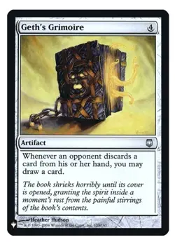 1x MTG Geth's Grimoire - The List Artifact! NM Mint! - Image 1