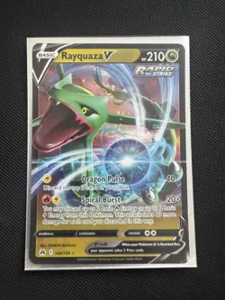 Rayquaza V Crown Zenith 100/159 Ultra Rare Pokemon TCG - Image 1