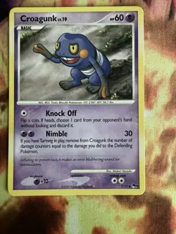 Croagunk 007/017 Pop Series 9 Regular Uncommon Pokemon Card TCG English LP - Image 1