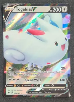 Pokemon TCG Togekiss V Vivid Voltage 140/185 Holo Ultra Rare FREE COMBINE - Image 1