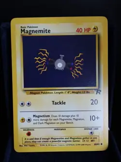 Pokemon TCG Magnemite 60/82 Team Rocket English Near Mint - Image 1