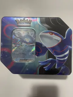 NEW SEALED POKEMON TCG SCARLET & VIOLET KYOGRE EX AZURE LEGENDS TIN - Image 1