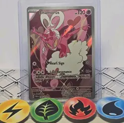 Pokemon TCG Enamorus 180/167 Twilight Masquerade Illustration Rare 2024 NM - Image 1