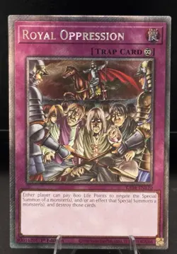 Yu-Gi-Oh! TCG Royal Oppression Quarter Century Secret Rare Card RA04-EN120 Eng - Image 1
