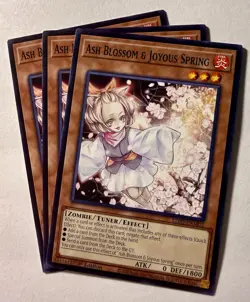 3x Ash Blossom & Joyous Spring 1st Edition Common L26D-ENM02 Yu-Gi-Oh! Playset - Image 1