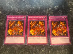 3X Sealing Ceremony of Katon ORCS-EN080 - Yugioh Yu Gi Oh! 3 Playset Mixed - Image 1