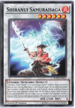 Yugioh - Shiranui Samuraisaga BOSH-EN053 1st Edition - Breakers of Shadow - Image 1