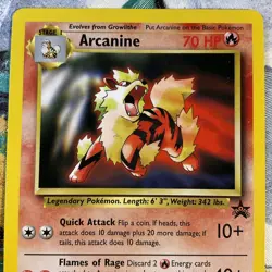 POKEMON BLACK STAR PROMO EDITION ARCANINE CARD #6 RARE SEE PICTURES CSTORE - Image 4