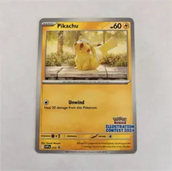 Pokemon Pikachu Illustration Contest 2024 Promo Card 214 English - Image 1