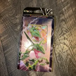 Pokemon Center -Trading Card Game V-Battle Deck Rayquaza V Sealed Theme Deck New - Image 1