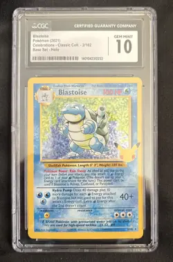 Pokemon TCG Blastoise Holo Rare Card 2/102 Celebrations Classic Collection - Image 1