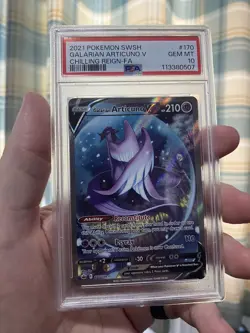 Galarian Articuno V 170/198 Chilling Reign Pokemon TCG Card PSA 10 GEM MINT! - Image 3