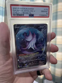 Galarian Articuno V 170/198 Chilling Reign Pokemon TCG Card PSA 10 GEM MINT! - Image 5