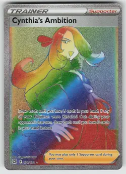 Cynthia's Ambition 178/172 Rainbow Rare Brilliant Stars Pokemon Near Mint - Image 1