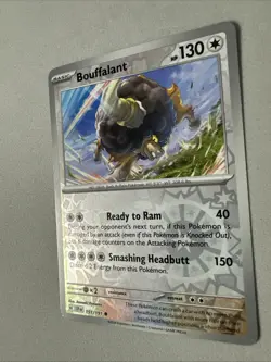 Pokemon TCG * SV Surging Sparks * 151/191 Bouffalant Common * REVERSE HOLO * NM - Image 2