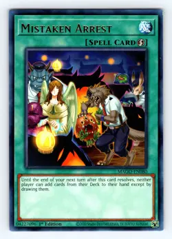 Yugioh Mistaken Arrest MAGO-EN080 Rare - NM 💎 - Image 1