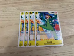 ST29-002 Playset 4 x Usopp C English NM One Piece TCG Card Game - Image 1