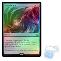 FOIL MANA DRAIN Double Masters 2022 Magic MTG MINT CARD - Image 1