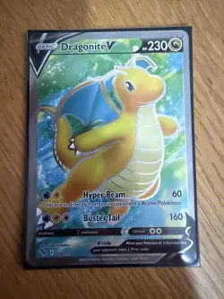 Pokemon TCG Dragonite v Holo Ultra Rare Card Pokemon Go 076/078 NM/M - Image 1