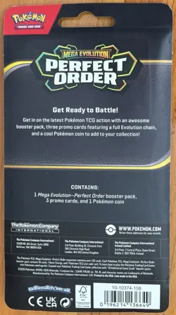 POKEMON TCG PERFECT ORDER BOOSTER PACK, 3 PROMO CARDS CINDERACE, SCORBUNNY - Image 2