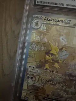 CGC GEM MINT 10 Alakazam ex 201/165 Scarlet and Violet 151 TCG card - Image 4