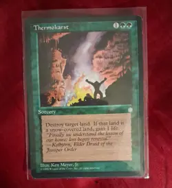Thermokarst Ice Age Regular vintage magic the gathering MTG TCG NM - Image 1