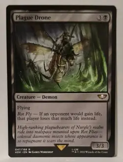 MTG Plague Drone x1 UB Warhammer 40k Regular NM/PFresh! - Image 1
