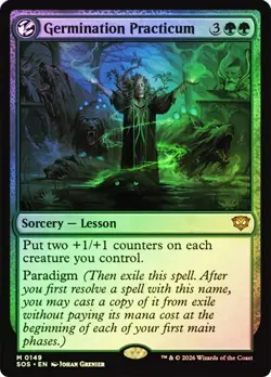 Germination Practicum Foil Secrets of Strixhaven NM MTG - Image 1