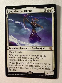 God-Eternal Oketra 66 M Normal DRC MTG NM Aetherdrift Commander - Image 1
