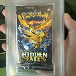 2019 POKEMON INT'L HIDDEN FATES FOIL PACK LEGENDARY BIRDS PSA 8 - Image 3