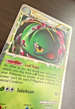 Meganium (Prime) HGSS08 HGSS Holographic Pokemon TGC Moderately Played - Image 2