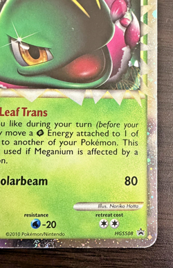 Meganium (Prime) HGSS08 HGSS Holographic Pokemon TGC Moderately Played - Image 3