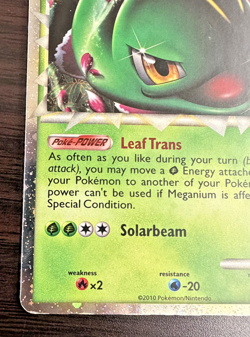 Meganium (Prime) HGSS08 HGSS Holographic Pokemon TGC Moderately Played - Image 4