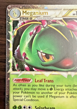 Meganium (Prime) HGSS08 HGSS Holographic Pokemon TGC Moderately Played - Image 5