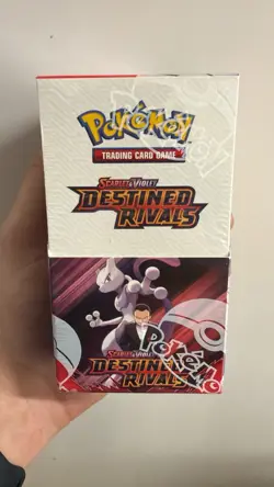 Pokemon TCG Scarlet & Violet Destined Rivals Half Booster Box, 18 Packs sealed - Image 1